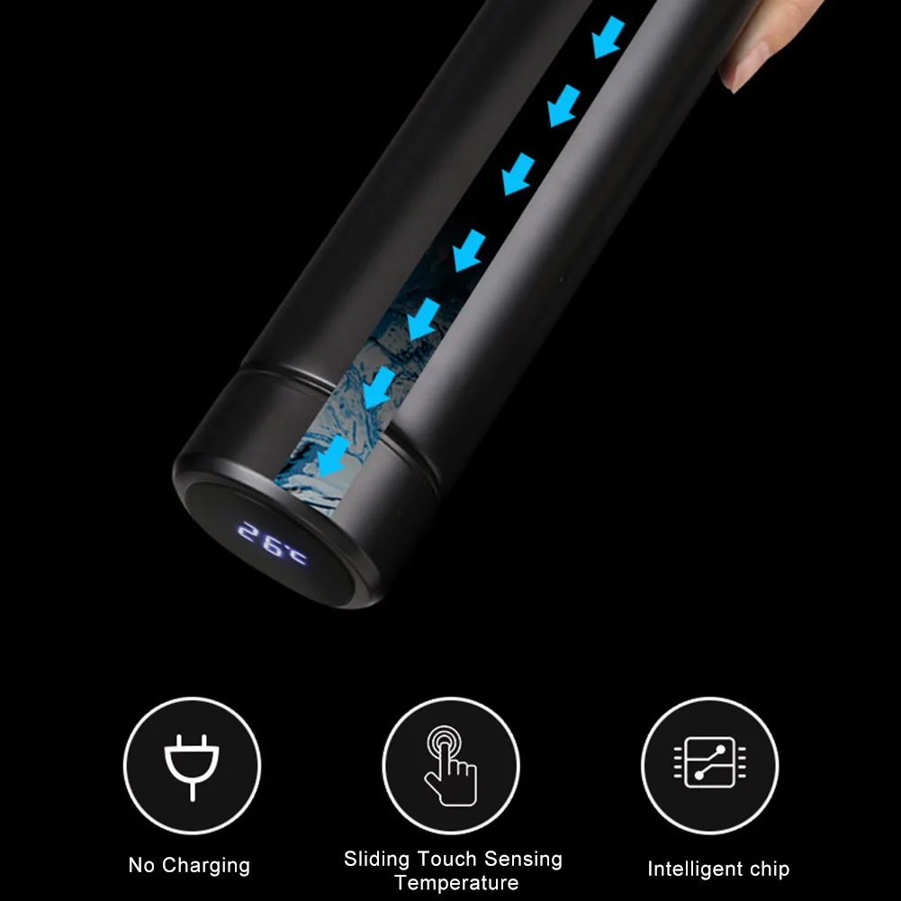 

Newly Smart Temperature Travel Mug Tea Coffee Vacuum Insulated Thermal Water Cup