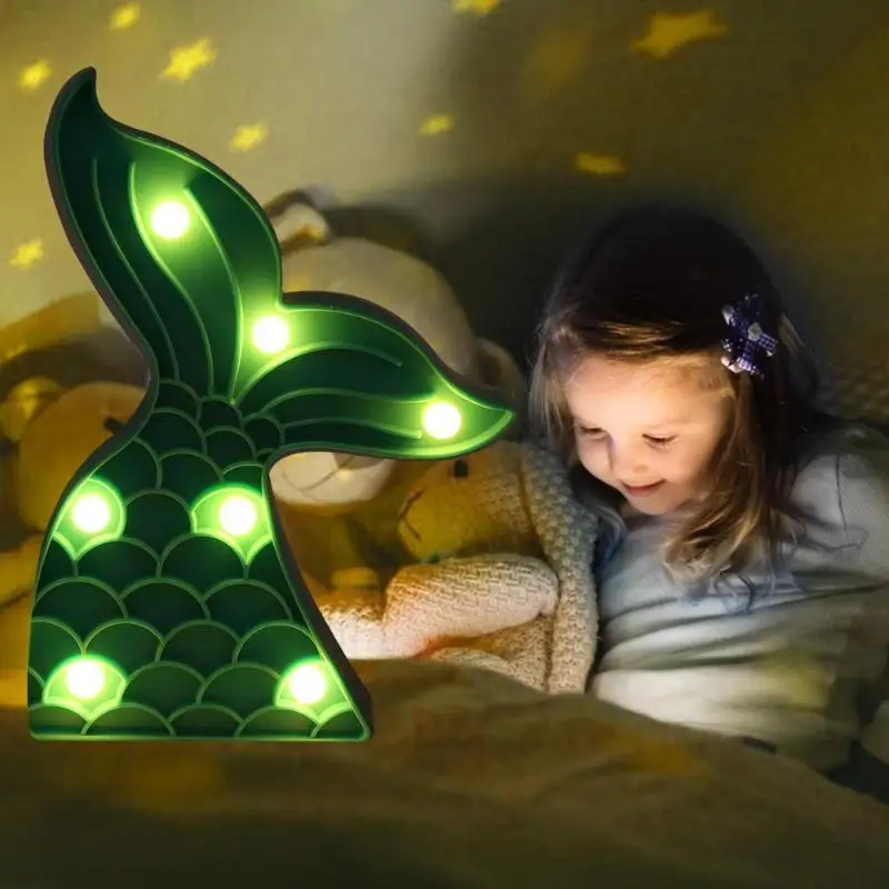 Светодиодный пластиковый Ночной светильник домашняя настенная лампа вечерние