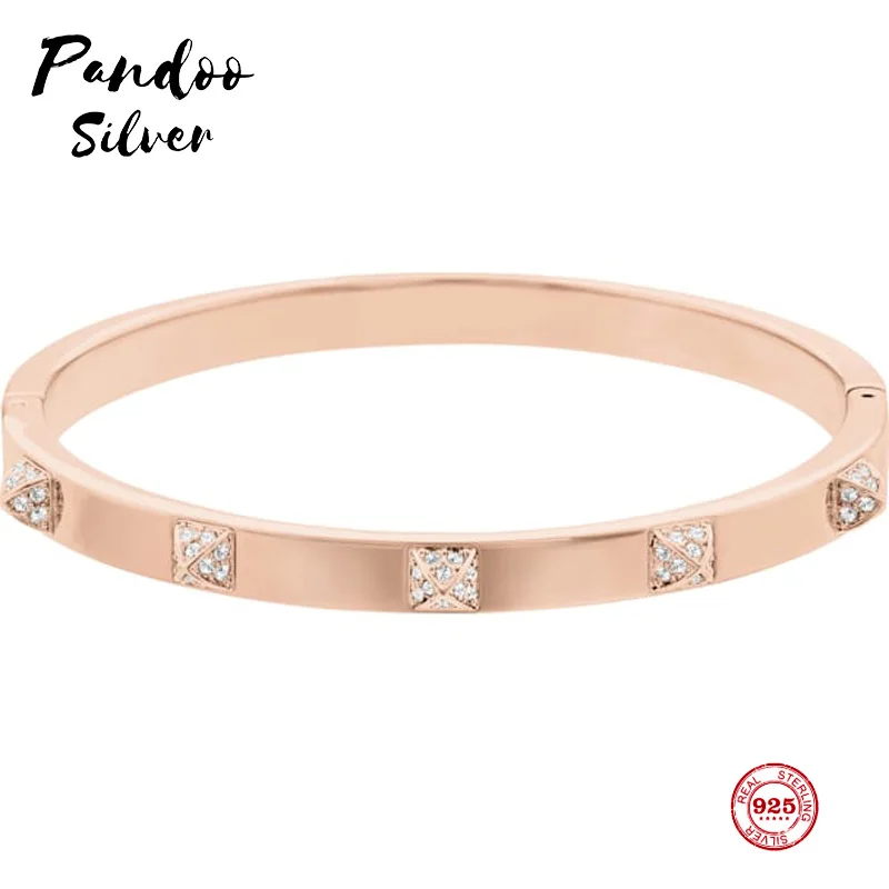 

Модные очаровательные чистого серебра 925 Оригинальный 1:1 копия, элегантный темперамент модный тренд Дикий браслет женские Роскошные Ювелир...