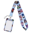 Ремешок DZ1574 для ключей, удостоверения личности, телефона, Хэллоуина, лента брелоки с принтом