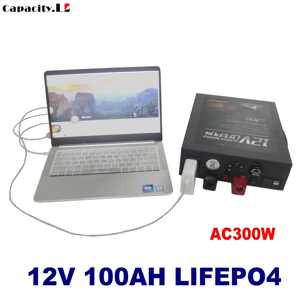 Литиевая аккумуляторная батарея lifepo4 12 В 100 Ач 55 с BMS для использования вне