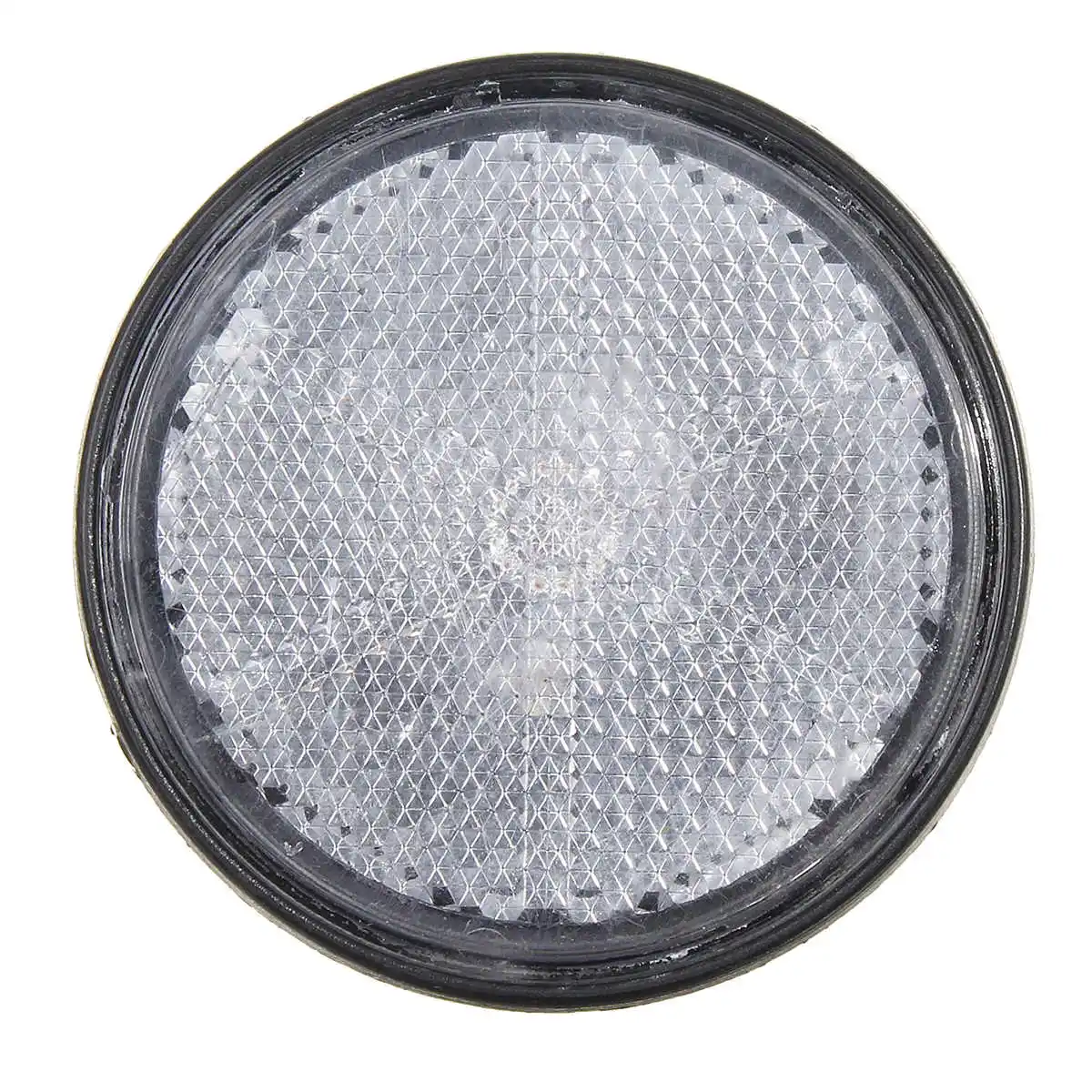2Pcs White 2 шт. 2 ''Универсальный Мотоцикл ATV Скутер велосипеды грязи болт номерной знак Круглый отражатель красный оранжевый - Цвет: 2Pcs White