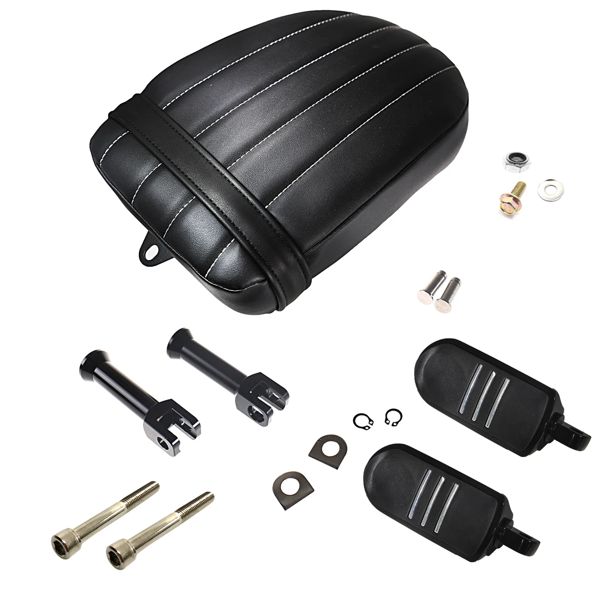 

Заднее ПАССАЖИРСКОЕ СИДЕНЬЕ с подножкой для Harley Street Bob 2018-2021 FXBB