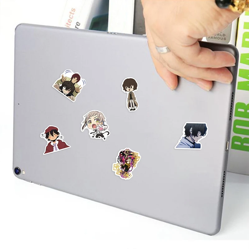 

100pcs/set Bungou Stray Dogs Anime Ansichtskarte Stickers Bungou Stray Dogs Graffiti Stationery Stickers For Laptop Motorcycle