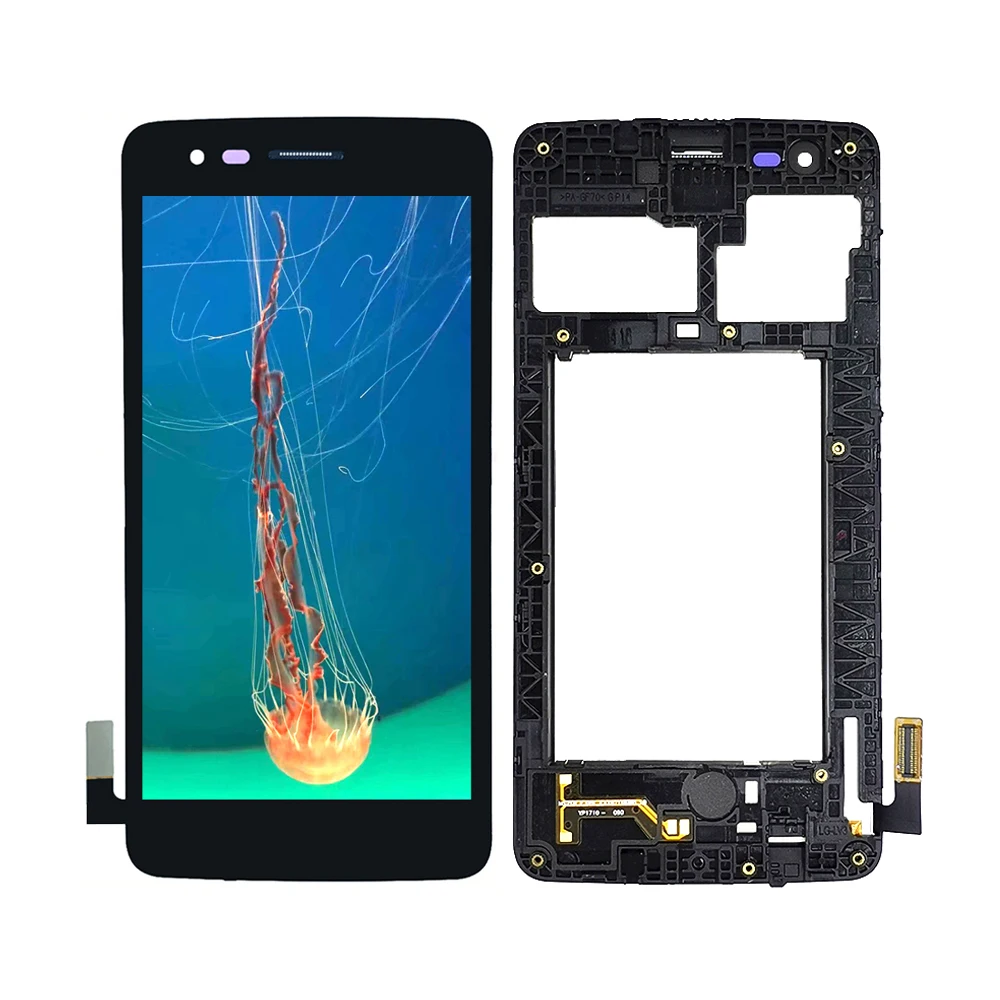 Black With Frame Для LG K8 Aristo M200N M210 MS210 US215 ЖК-дисплей Дисплей кодирующий преобразователь сенсорного экрана в сборе с рамкой - Цвет: Black With Frame