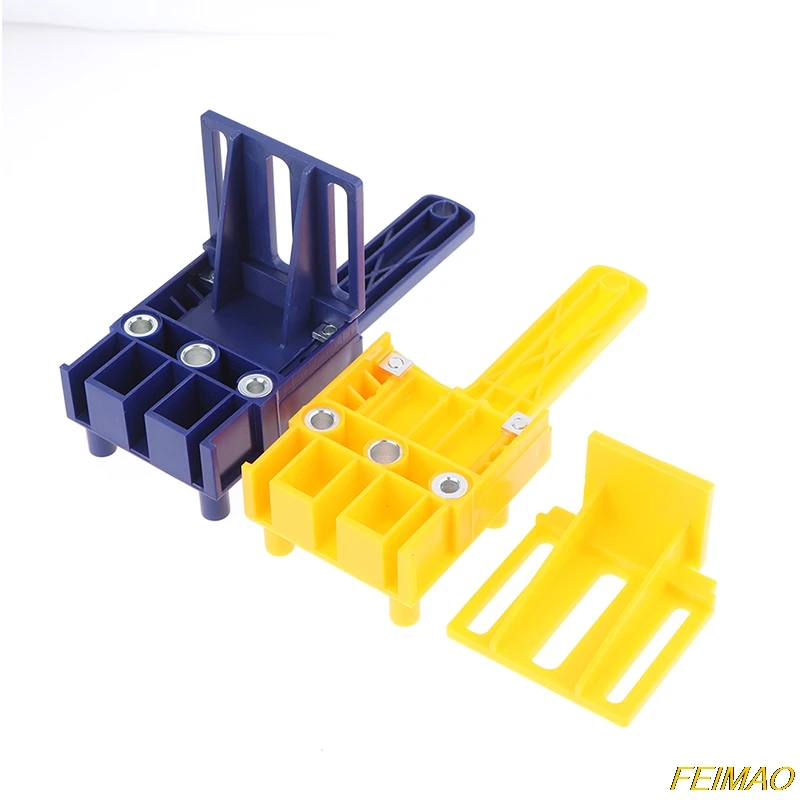 

Quick Wood Doweling Jig ABS Plastic Handheld Pocket Hole Jig System 6/8/10mm