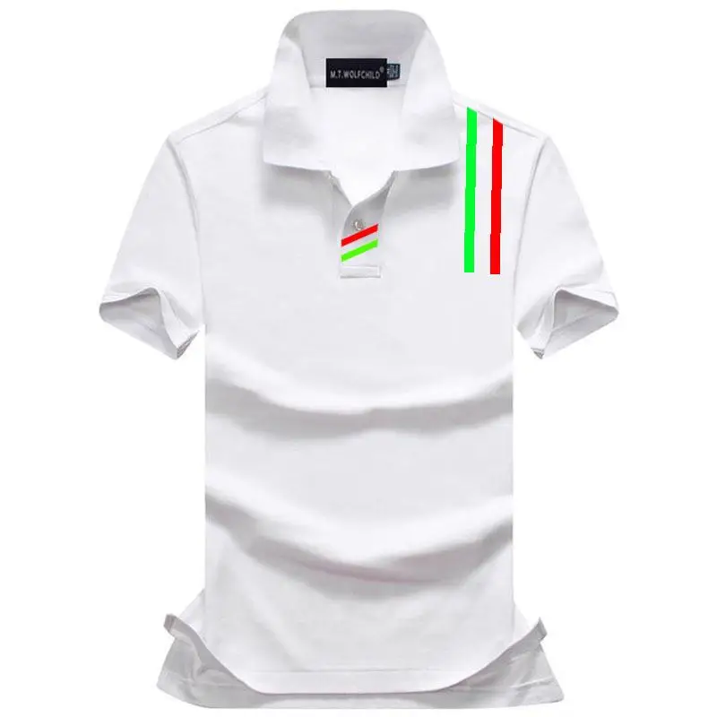 Мужская летняя рубашка-поло с коротким рукавом 2020 хлопок | одежда