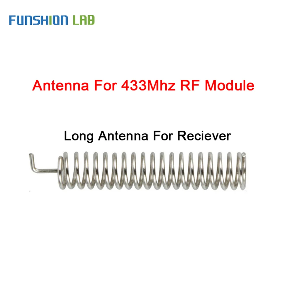 FUNSHIO Весенняя антенна RF433MHz, 20 комплектов, радиочастотный модуль приемника-передатчика, 433 МГц для умного дома, светильник, беспроводной пульт дистанционного управления, Switc