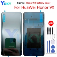 new original for huawei honor 9x pro battery cover glass rear door case for honor 9x battery cover for honor 9x back cover