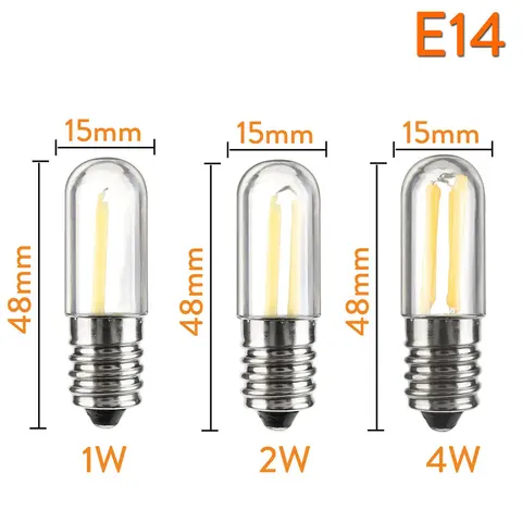 RANPO Светодиодная лампа накаливания E14/E12 1/2/4 Вт