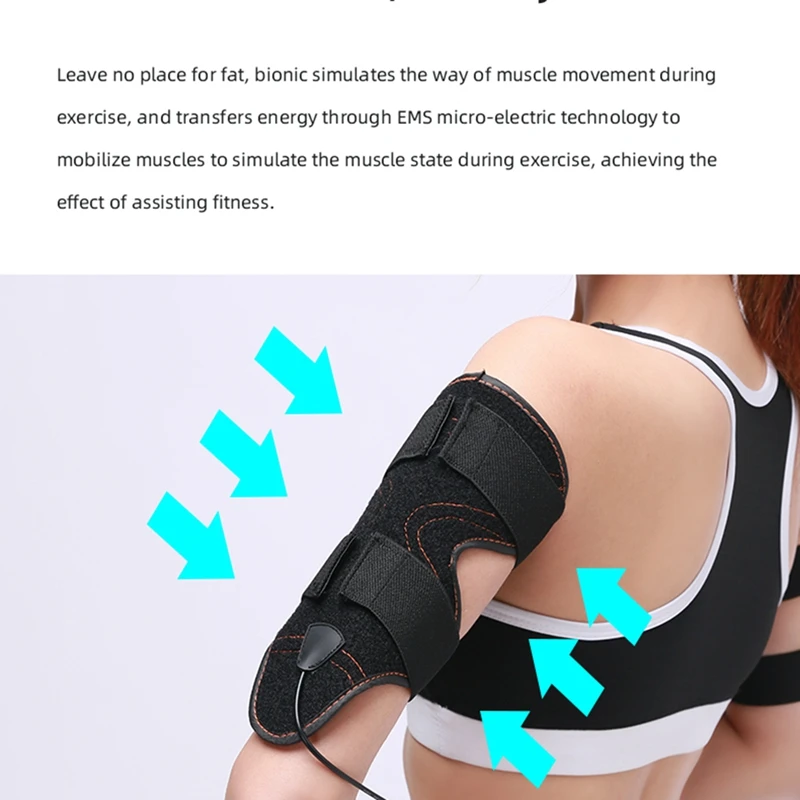 저렴한 스포츠 팔 슬리밍 벨트 휴대용 EMS 진동 소녀 보디 빌딩 운동 체중 감소 허벅지 송아지 휘트니스 장비