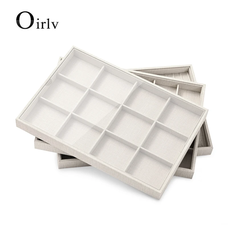 Oirlv Necklace Tray Bracelet Watch Tray Ring Earrings Tray Jewelry Organizer Jewelry Tray Display Props Photo Shoots