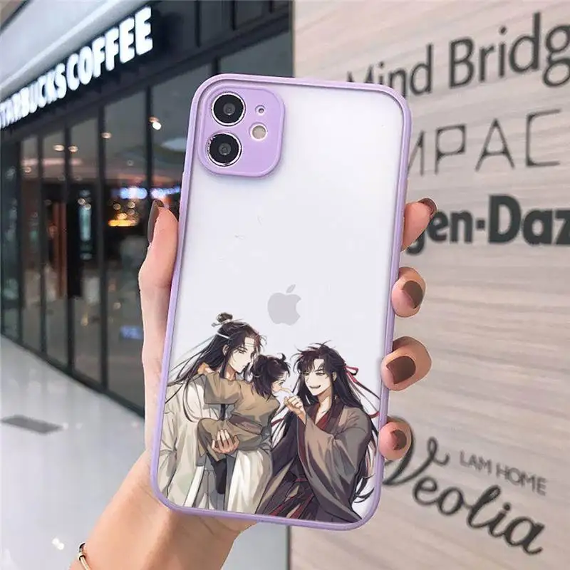 

Mo Dao Zu Shi anime Phone Cases matte transparent For iphone 7 8 11 12 plus mini x xs xr pro max cover
