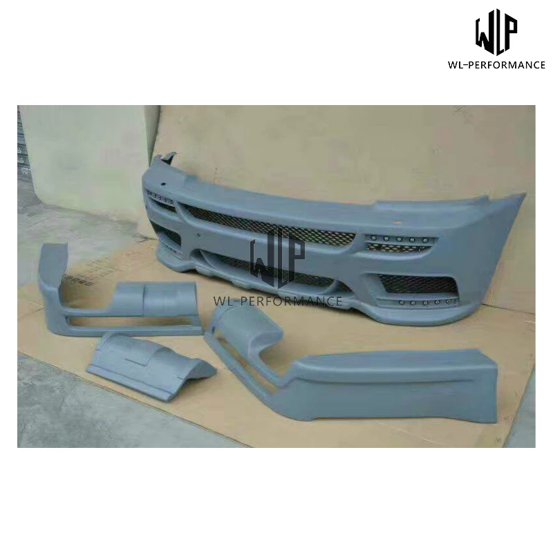 Высококачественный Неокрашенный задний диффузор на передний бампер из ПУ