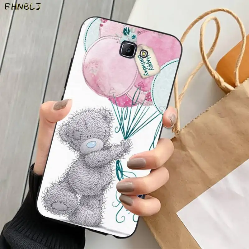 FHNBLJ милый плюшевый мишка ТПУ Мягкий силиконовый чехол для телефона Samsung J6 J7 J2 J5 prime