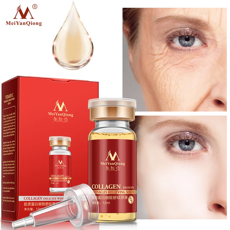 

MeiYanQiong Face Serum Essence Collagen Aloe Vera Rejuvenation Anti Wrinkle Serum Anti-aging Whitening Skin Anti-acne Serum