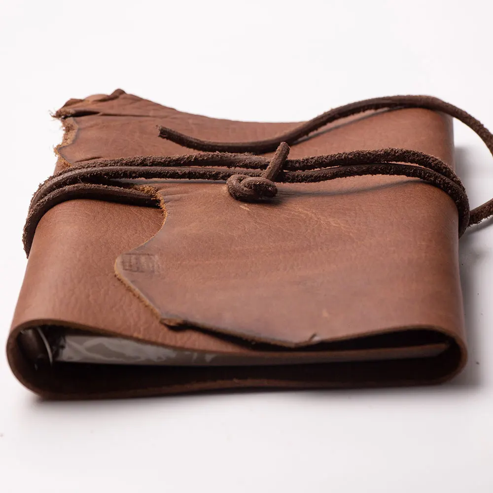 Блокнот А5 из натуральной кожи ручной работы junetree винтажный в стиле ретро для