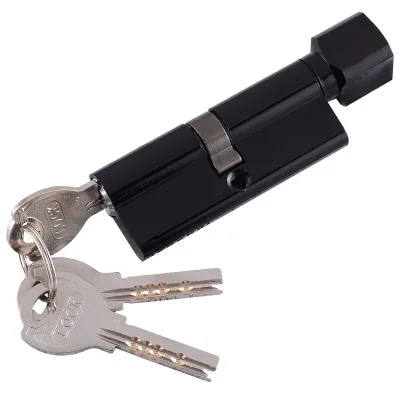 Черные однотонные алюминиевые дверные замки минималистичный замок для