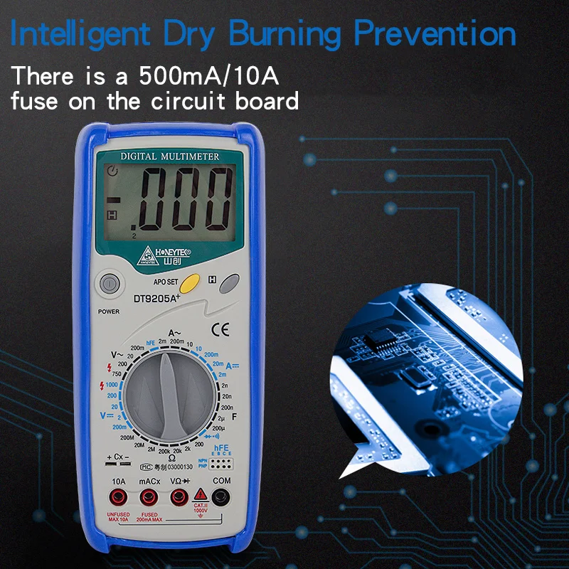 

Digital Multimeter Professional ESR Meter AC DC 200~2000M Capacitor Resistance Tester Diode Measurement With Cables Parts