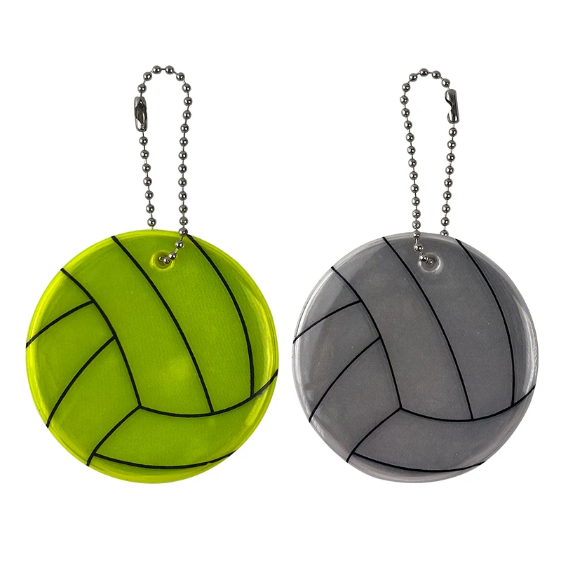 Мягкий двухсторонний отражающий волейбольный брелок из ПВХ подвеска-Шарм