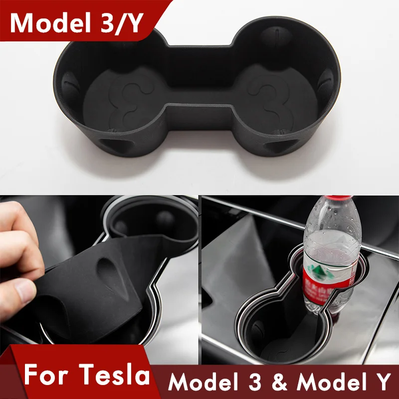 

Новинка Автомобильный держатель для стакана для воды Tesla Model 3 Аксессуары Центр водонепроницаемые автомобильные подставки для Tesla Model Y автом...