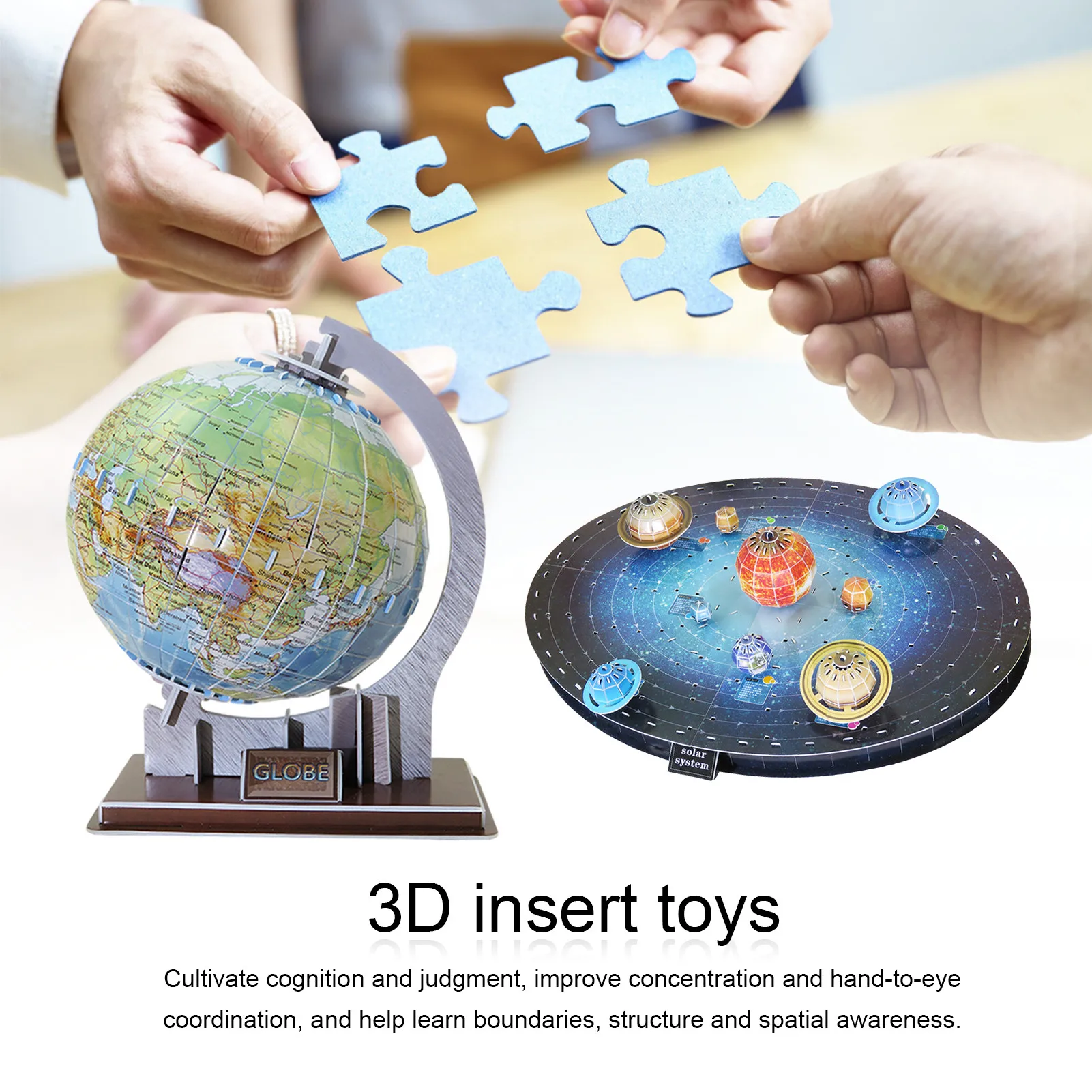 

8 Planets of The Solar System 3d Three-dimensional Puzzle Paper Space Planet Model Adult Children Hand-assembled Toy