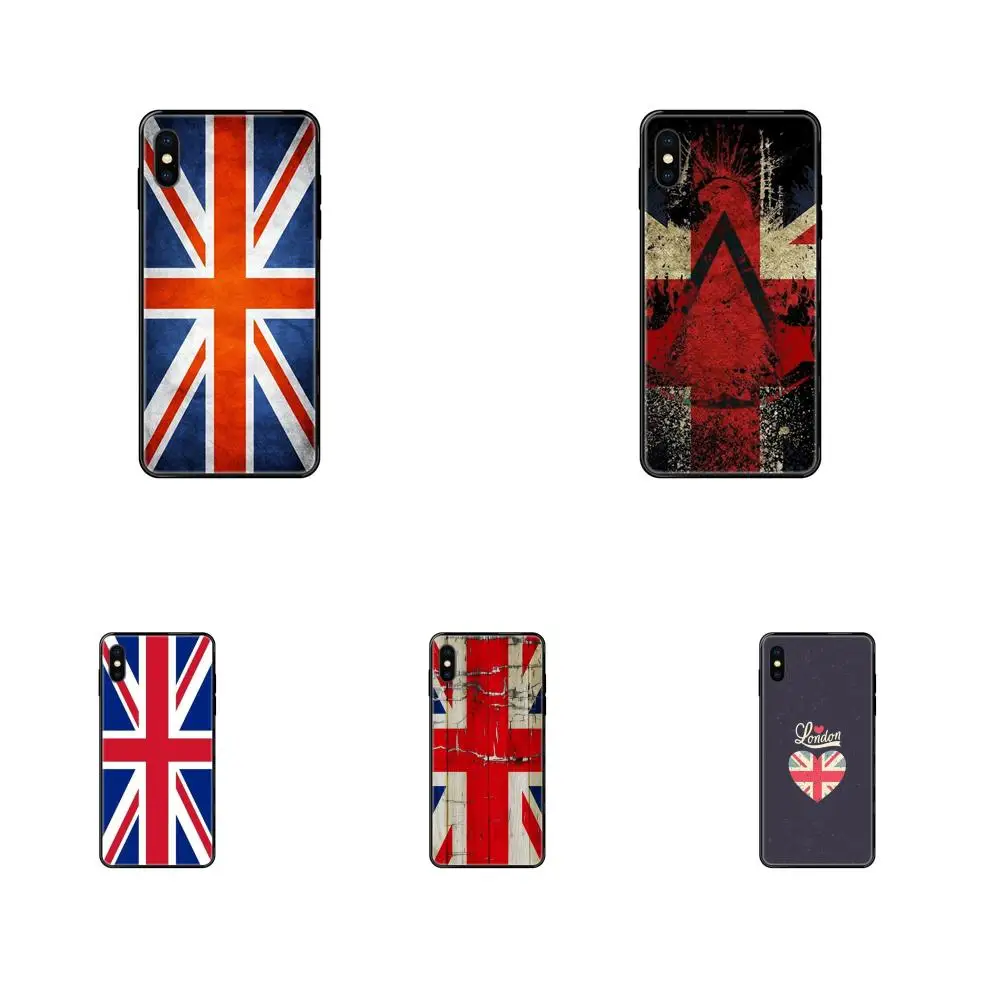 Мягкий защитный чехол для Galaxy S5 S6 S7 S8 S9 S10 S10e S20 edge Lite Plus Ultra с британским