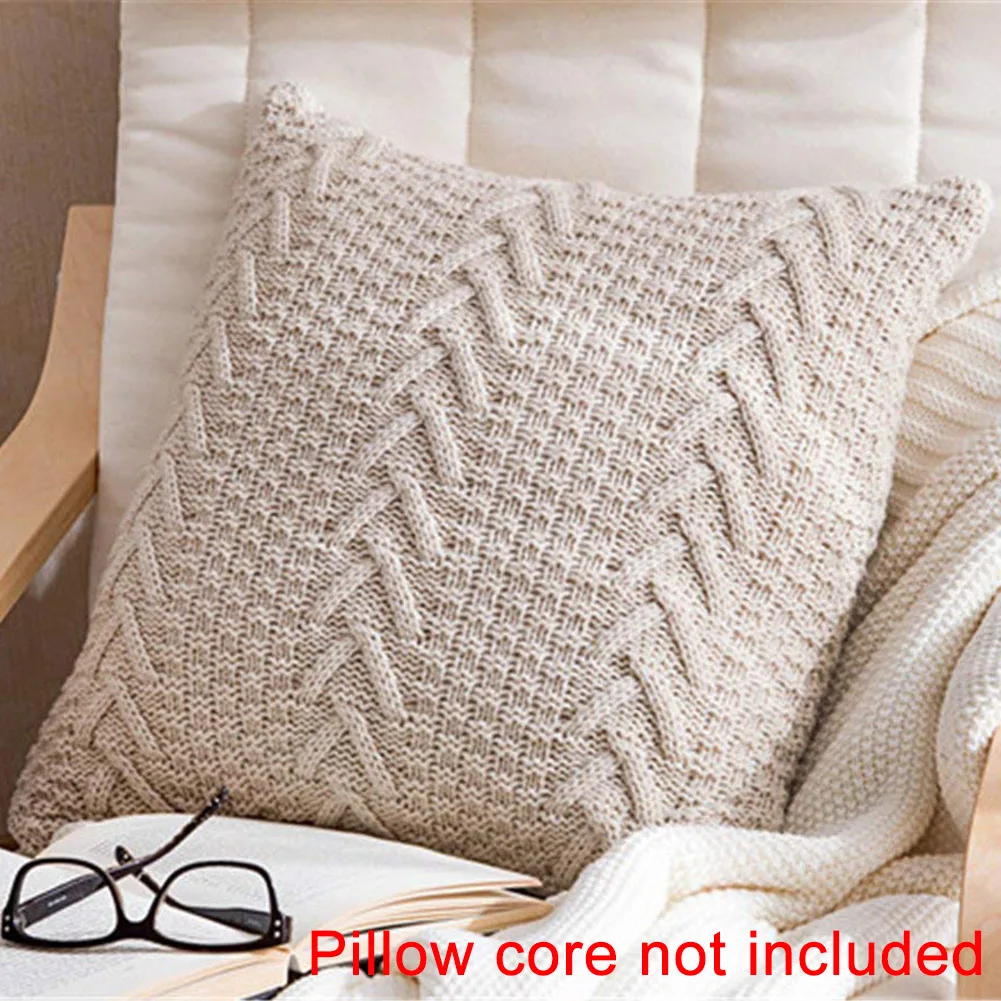 V-образная шерстяная вязаная подушка аксессуары для дома чехол подушки реквизит