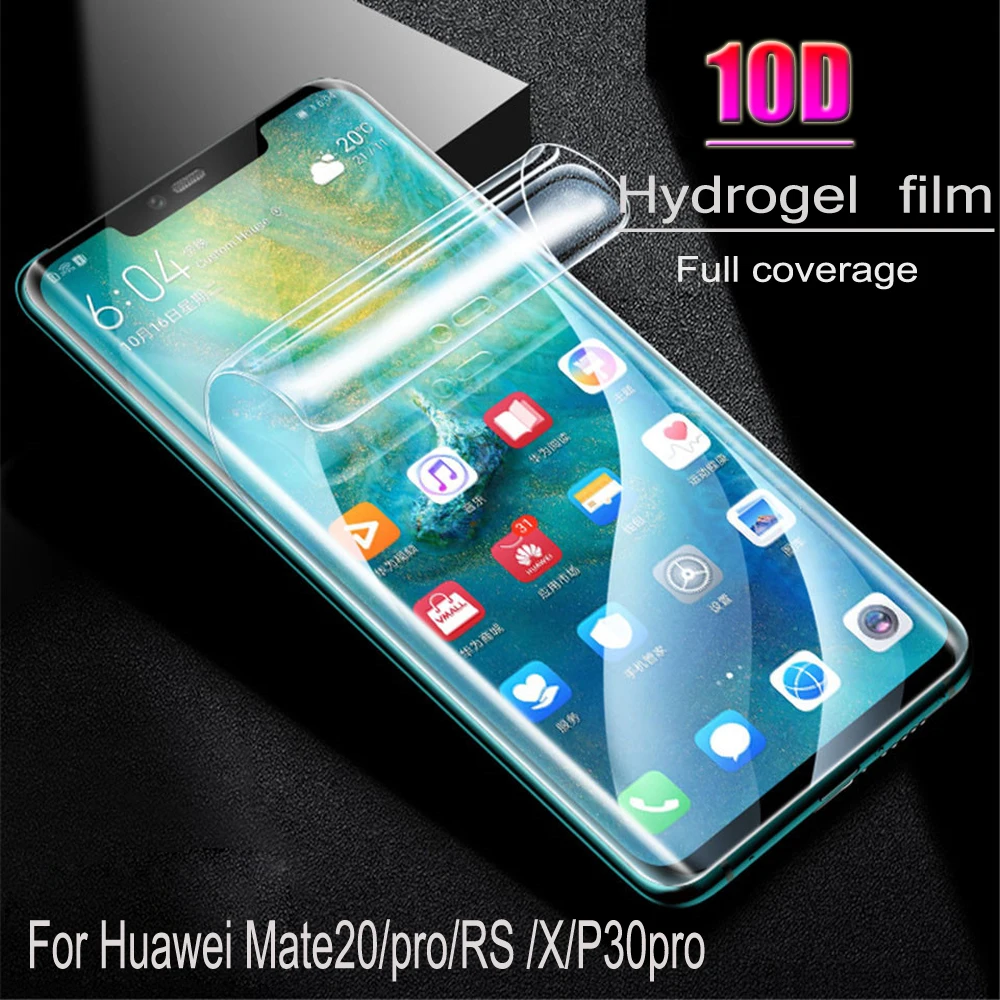 

10 pcs HD Screen Protector Hydrogel Film For Huawei Mate20/Mate20Pro/Mate20RS/Mate20X Protective Film for Huawei P30pro NotGlass