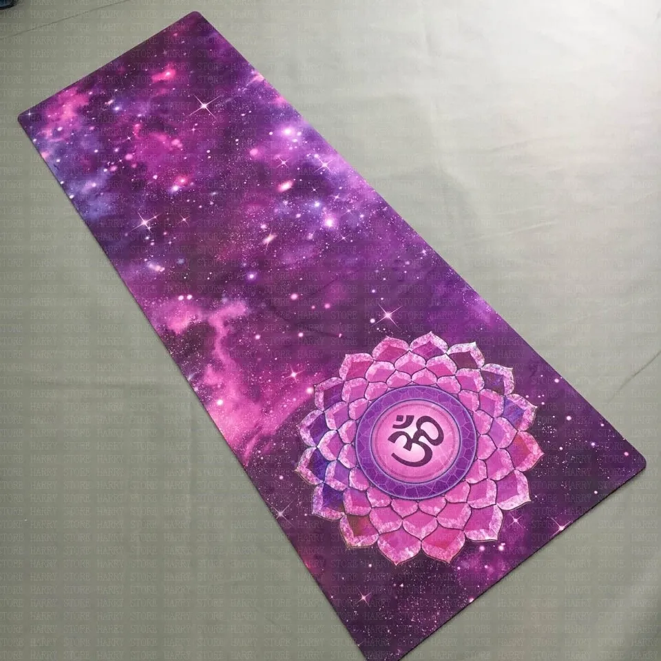 

Purple Star Sky Suede Skin Natural Rubber Eco-friendly Slip-resistant Hot Yoga Best Yoga Mat Fitness Rubber Mat