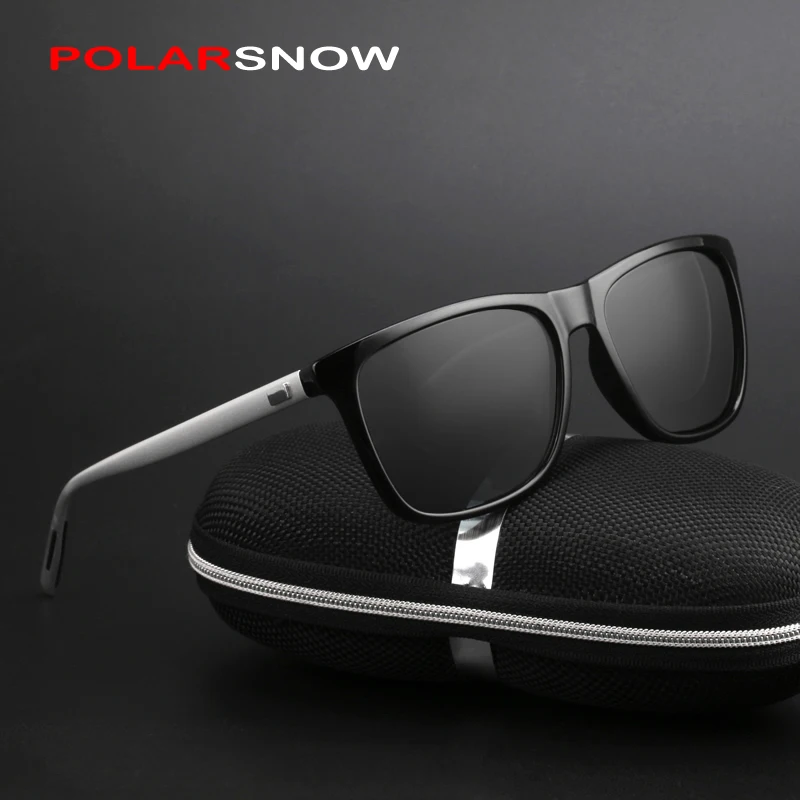 POLARSNOW, алюминий+ TR90, солнцезащитные очки для мужчин, поляризационные, фирменный дизайн, очки для женщин/мужчин, винтажные очки для вождения, солнцезащитные очки