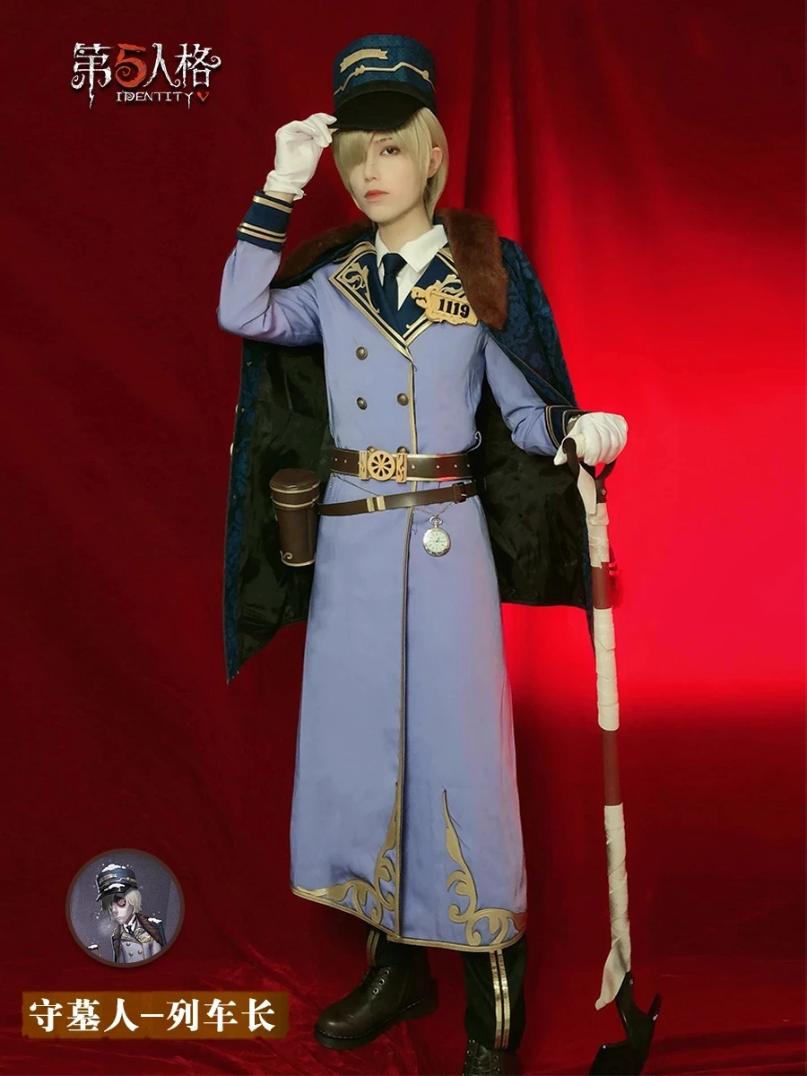 

[STOCK] Anime Identity V Andrew Kreiss Train Conductor Battle Suit Handsome Uniform Cosplay Costume Women Halloween Free Shippin