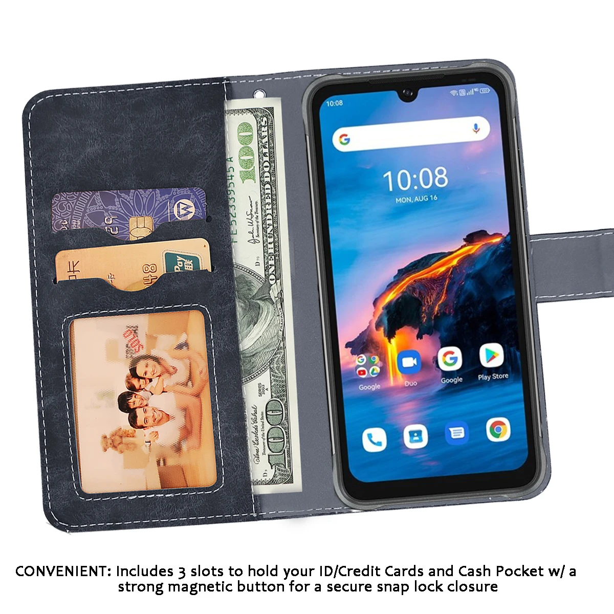 vintage leather wallet umidigi bison pro case 6 3 flip luxury card slots cover magnet phone protective cases bags free global shipping