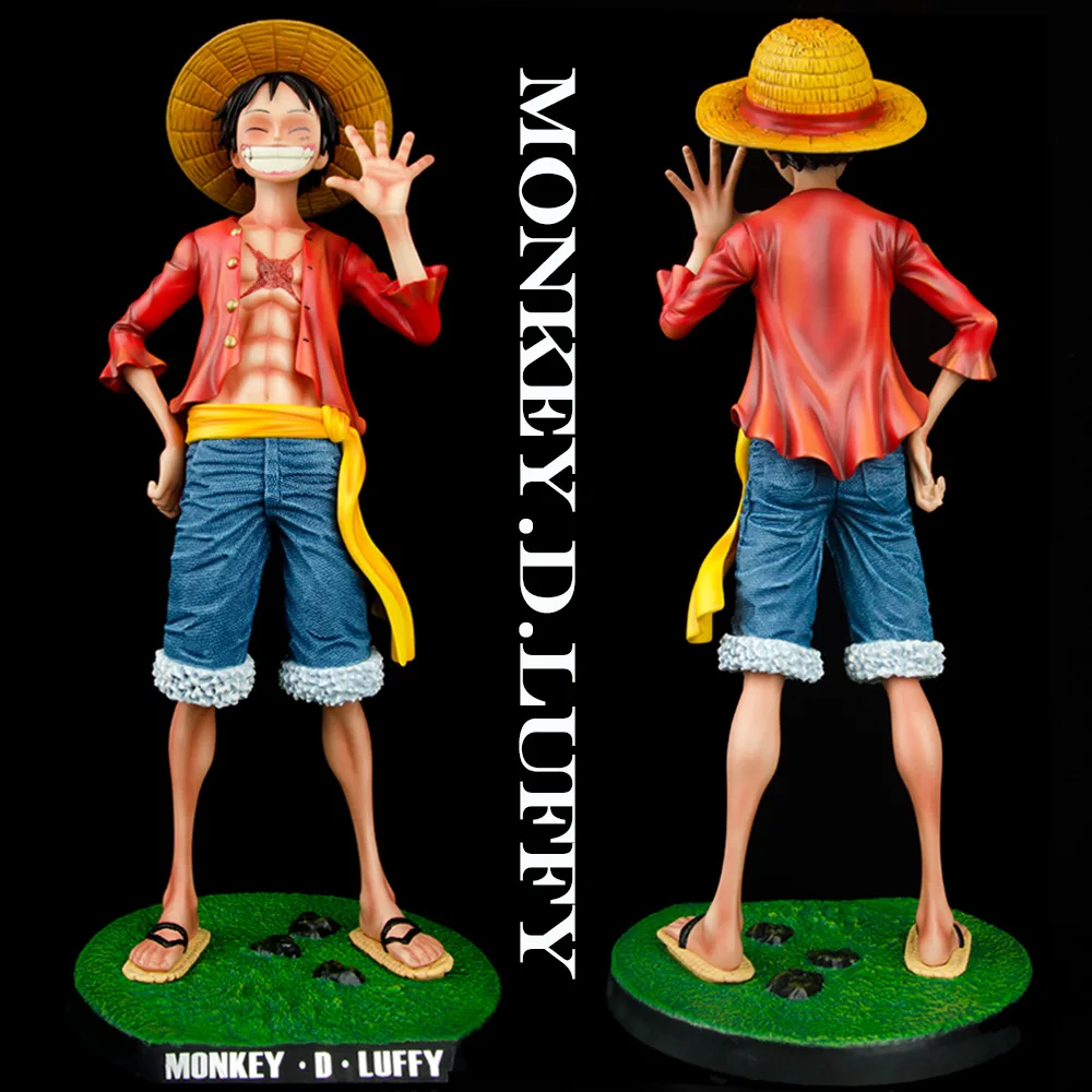 

Новинка 2021 Аниме One Piece Monkey D Luffy фигурка авторитетная улыбка 1/4 ПВХ экшн-фигурка Коллекционная модель Кукла игрушки подарок для мальчика 43 см