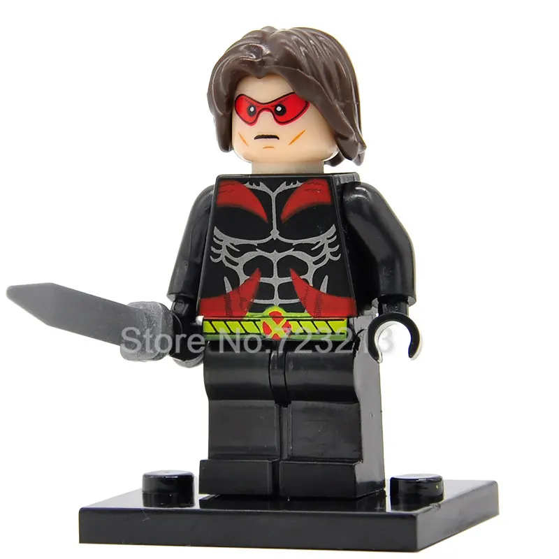 B Одиночная фигурка супергероя, айсман X-men, проф. Х. Китти, прайд, белая королева, тигр, Архангел, Psylocke, строительные блоки, кирпичи, игрушки - Цвет: B