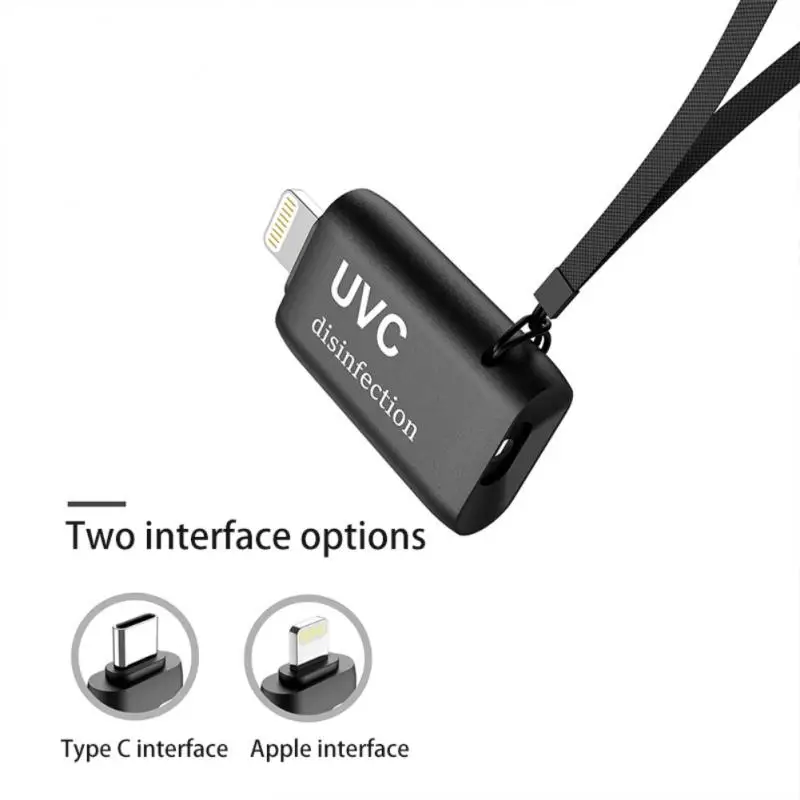 Мини светодиодная бактерицидная лампа адаптер UVC стерилизация USB портативная