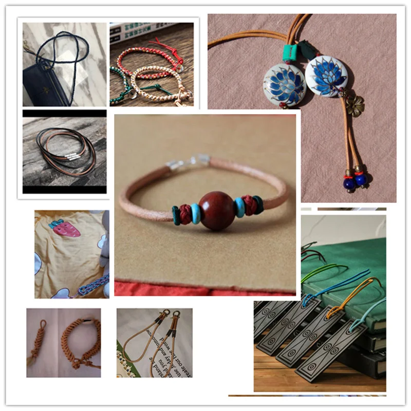 

15colors/lot 2mm 100% Genuine Round Leather Cord Cowhide Rope DIY Accessory Bracelet Necklace Tag Jewellery Free Shipping 30m