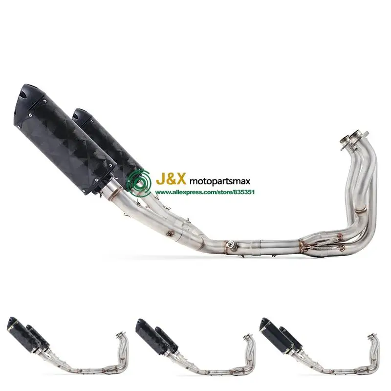 Z1000 мотоцикл Выхлопная средняя труба полная система без шнуровки для KAWASAKI 2010-2016