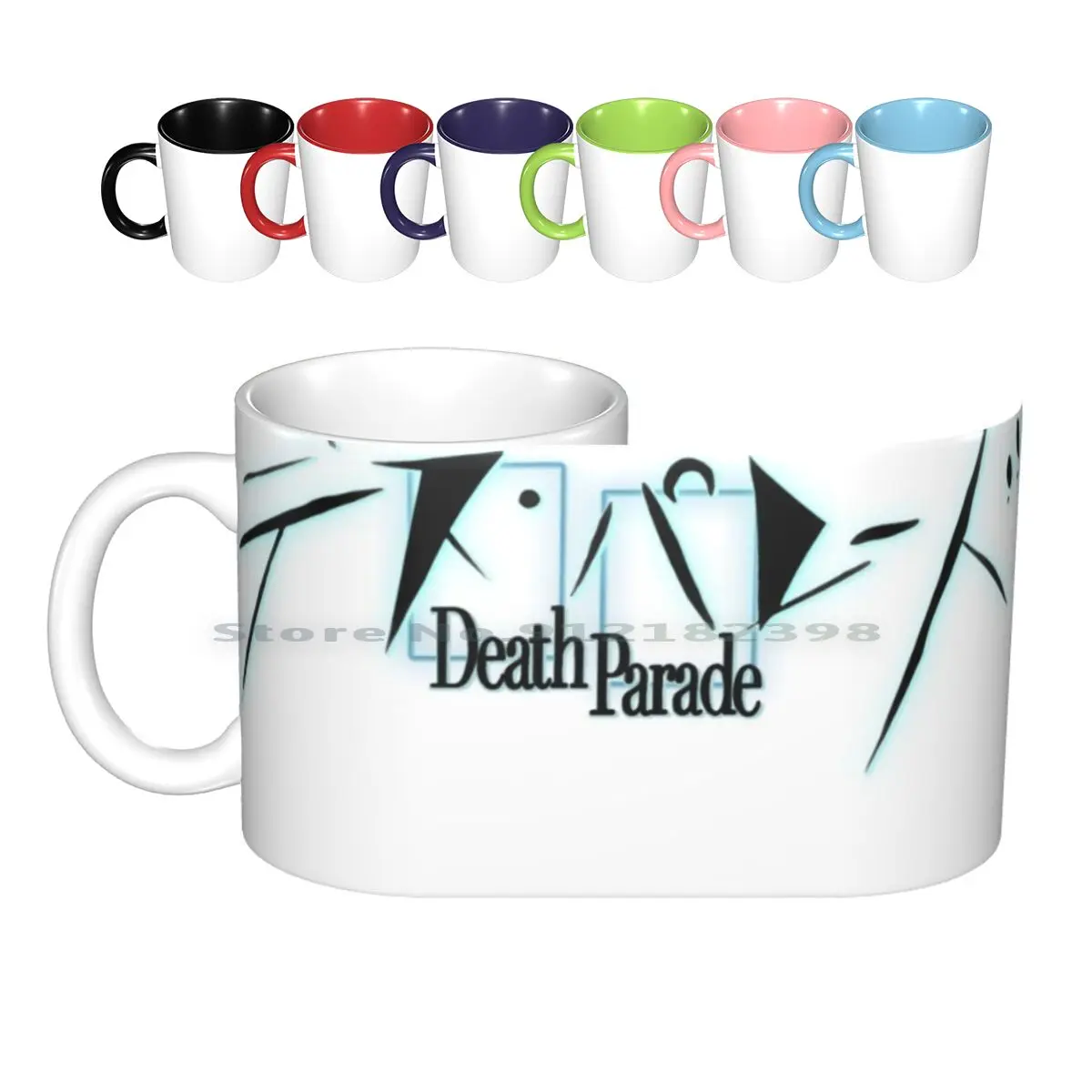 Death Parade! Ceramic Mugs Coffee Cups Milk Tea Mug Death Parade Decim Deathparade Anime Madhouse Quindecim Onna Chiyuki Nona