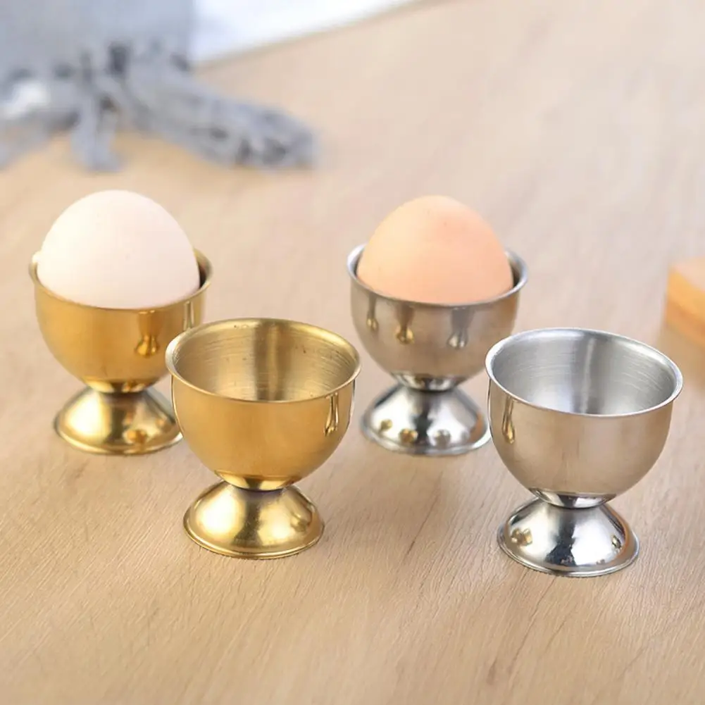 

40ml Egg Cup Eco-friendly Rust-proof Stainless Steel Boiled Egg Container Cup for Bar Tabletop Cup Kitchen Home Cooking Tools
