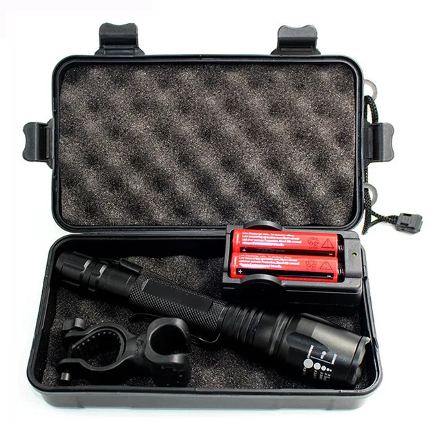 Перезаряжаемый тактический фонарь с высоким люменом светодиодный 18650 1800 мАч