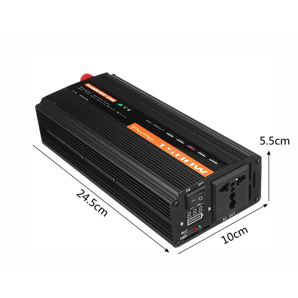 

Pure Sine Wave inverter 1500W 12V/24V/48V 220V Voltage Transformer DC12V to AC 220V 50HZ Car Power Inverter With LCD Display