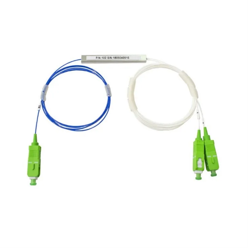 5 шт. SC APC 1X2 PLC волоконно-оптический сплиттер FTTH 0 9 мм Одномодовый мини стальной