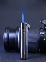 aomai creative cylindrical strip torch lighter windproof metal turbine butane gas jet lighter for men and women smoking