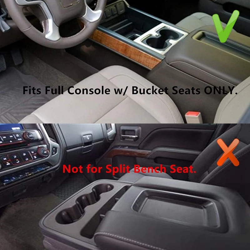 Для 2014-2018 GMC Sierra Yukon/Chevy Tahoe Silverado пригородный центральный лоток консоли органайзер