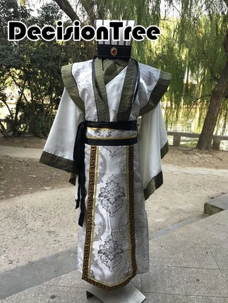 Мужской костюм Китайская традиционная одежда Новинка hanfu хлопковая одежда Императорский принц косплей костюм халат