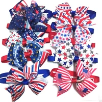 3050pcs american independence day pet product dog bow ties puppy bow ties collar dog grooming accessories dog accessories
