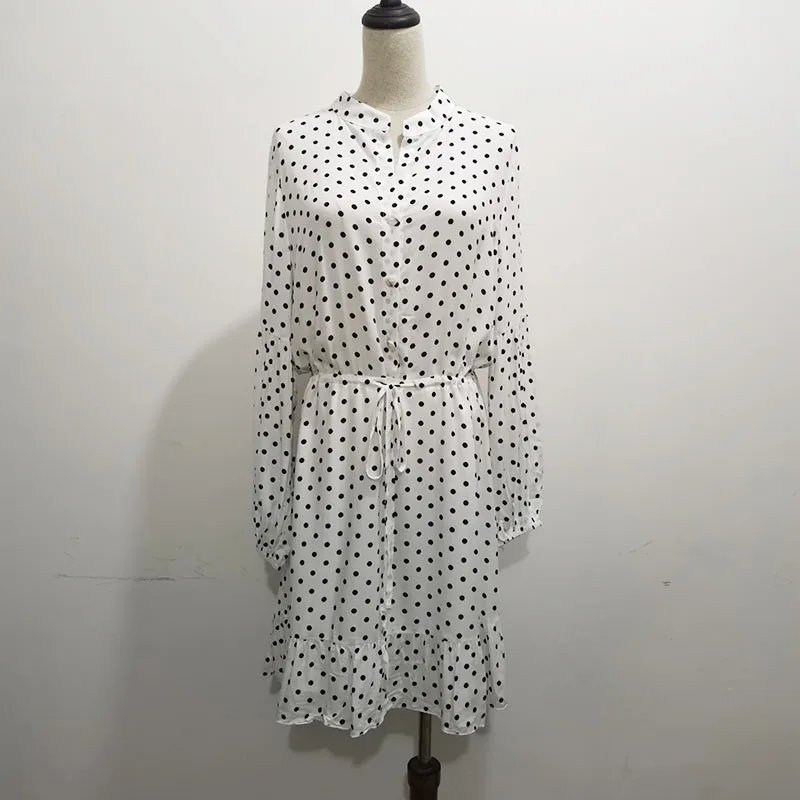 Платье женское Винтажное с принтом в горошек пикантный пляжный сарафан V