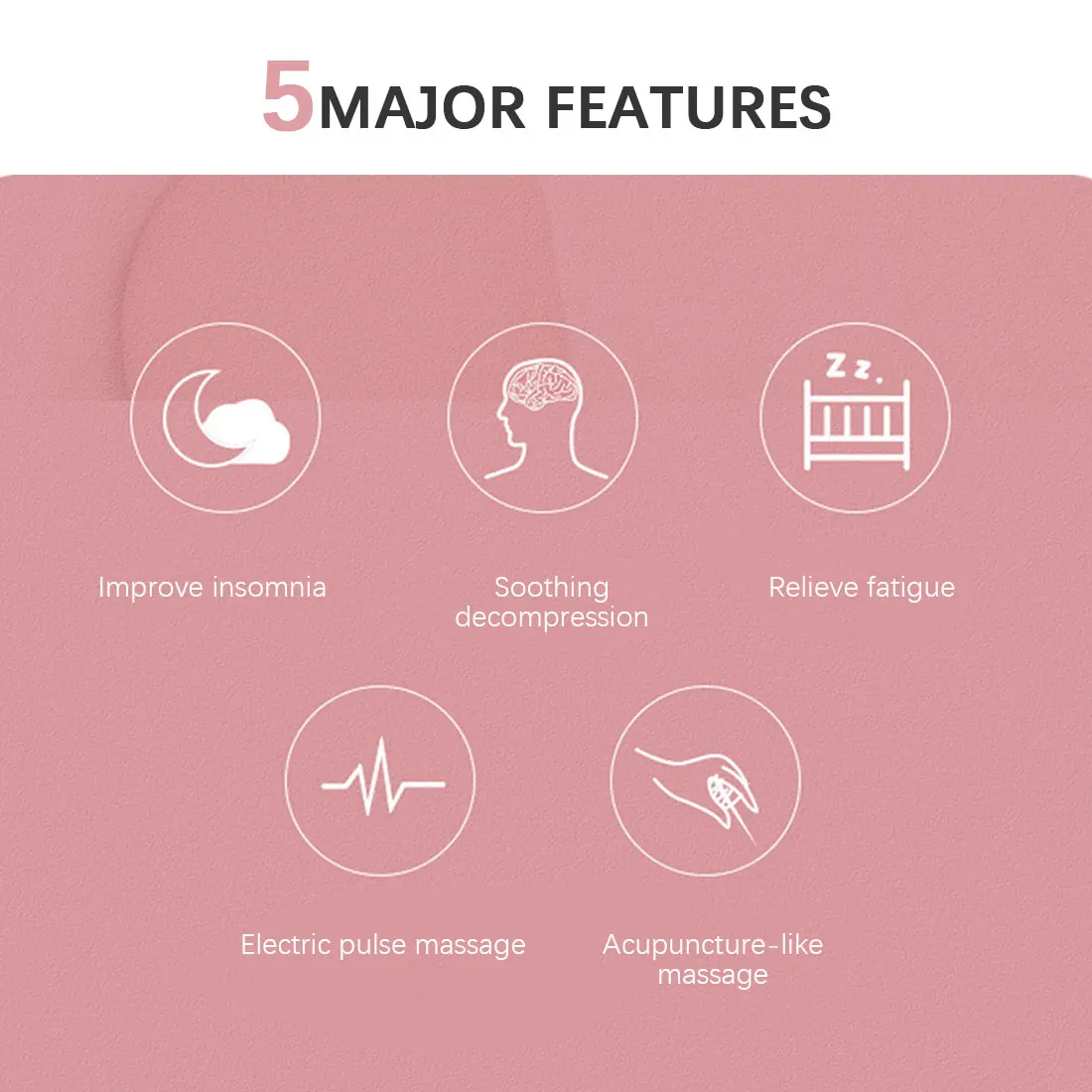 Перезаряжаемый монитор сна мигреневый Электрический массажер для облегчения