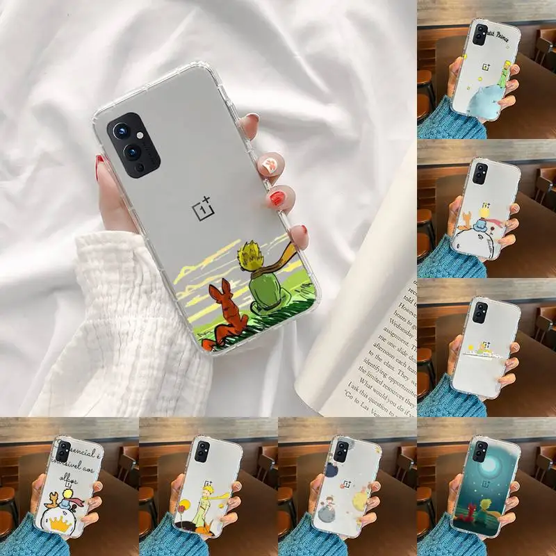 

Cartoon Little PrinceLovely Phone Case Transparent For OnePlus 9 8 7 7t 8t Oppo find X3 X2 reno5 Vivo X60 X50 Pro MeiZu 17 16XS